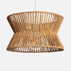 Candeeiro suspenso de imitação de rattan, 35cm