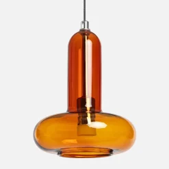 Candeeiro suspenso LED em vidro para interior, Ø15cm