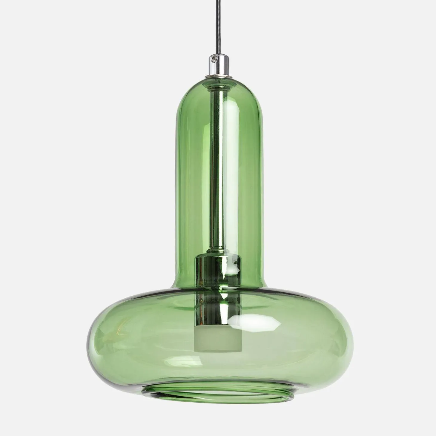 Candeeiro suspenso LED em vidro para interior, Ø15cm