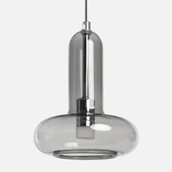 Candeeiro suspenso LED em vidro para interior, Ø15cm