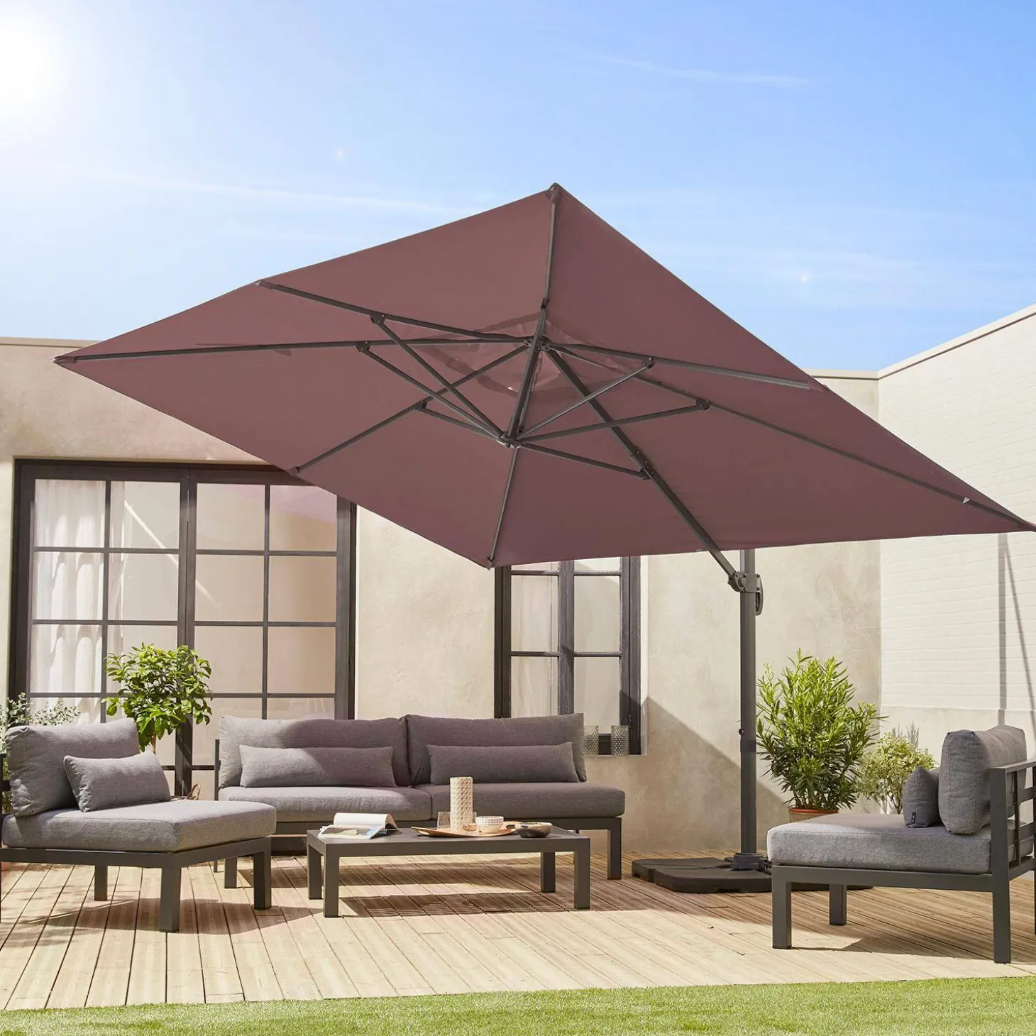 Capa de proteção para guarda-sol excêntrico 3x4m
