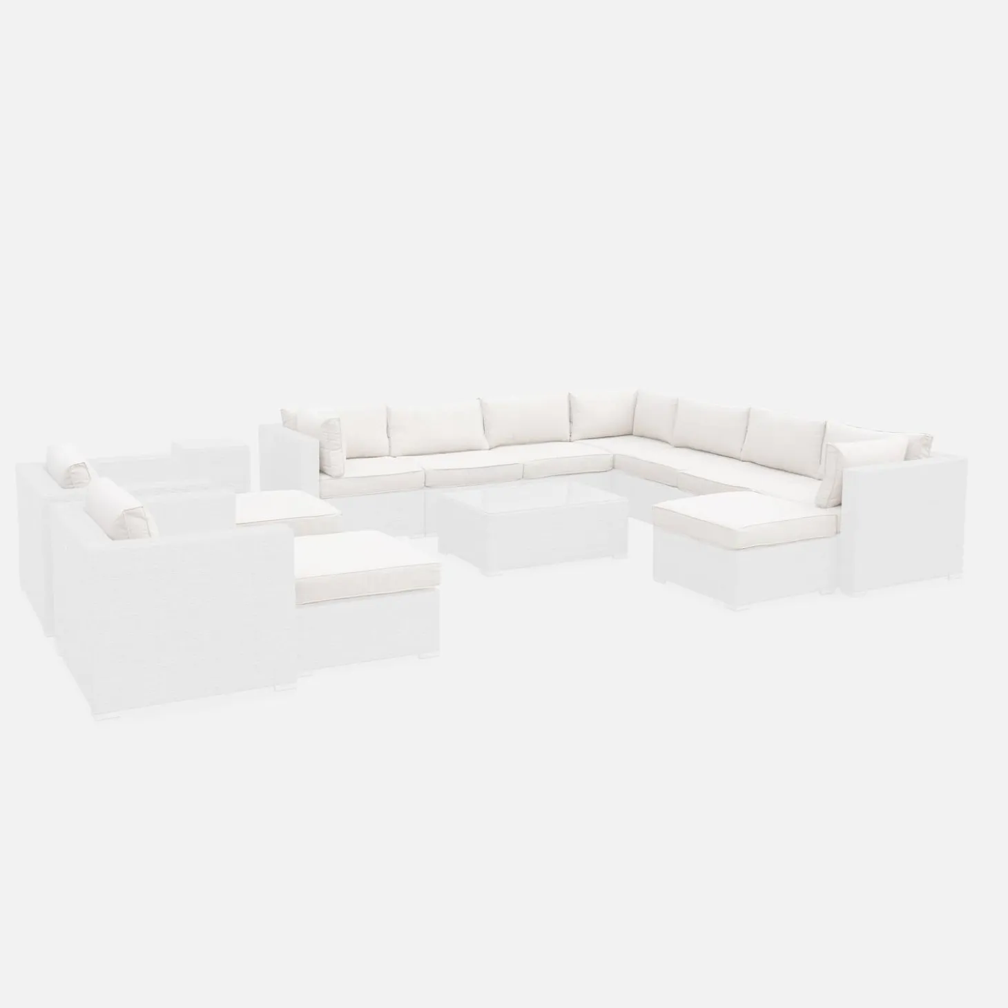 Capas de almofada para mobiliário de jardim