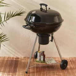 Churrasqueira a carvão com grelha e função de fumeiro, Ø57cm