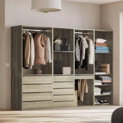 Closet modular com 4 módulos