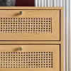 Cômoda decoração madeira e palhinha 3 gavetas