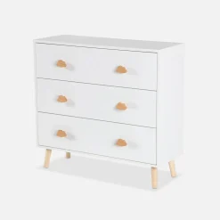 Cómoda de criança, 3 gavetas