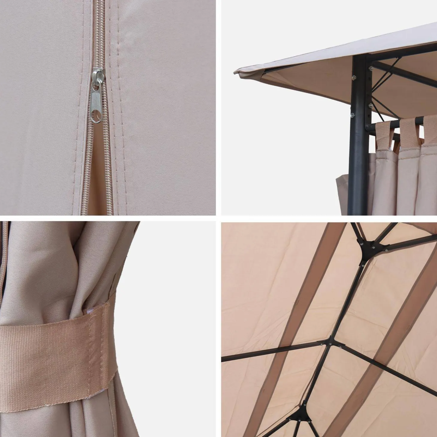 Cobertura de pérgola 3x3m