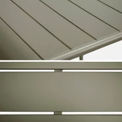 Conjunto de jardim com mesa alta e 2 cadeiras altas em aço