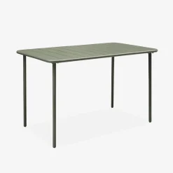 Conjunto de jardim com mesa bistrô de 120cm em aço com 4 cadeiras dobráveis
