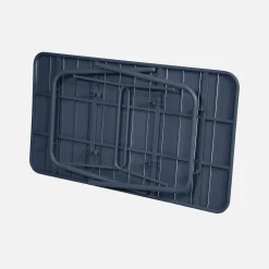 Conjunto de jardim com mesa bistrô dobrável em aço com 6 cadeiras, 140cm