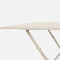Conjunto de jardim com mesa bistrô dobrável em aço com 2 cadeiras, 70cm