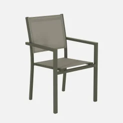 Conjunto de jardim com mesa em alumínio com 8 cadeiras