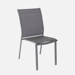 Conjunto de jardim com mesa em alumínio com 4 cadeiras e 1 banco