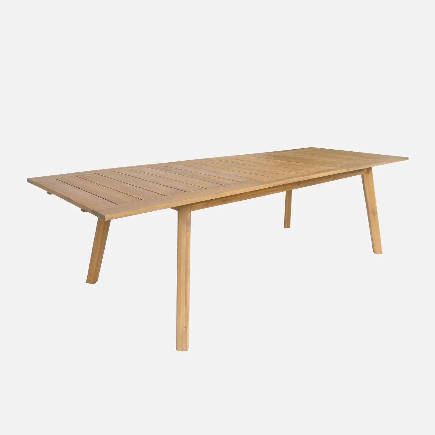 Conjunto de jardim com mesa em madeira de acácia com 8 cadeiras