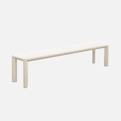 Conjunto de jardim com mesa em alumínio com 1 banco e 4 cadeiras