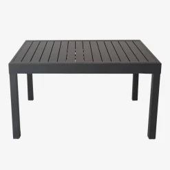 Conjunto de jardim com mesa extensível em alumínio e textilene com 8 cadeiras