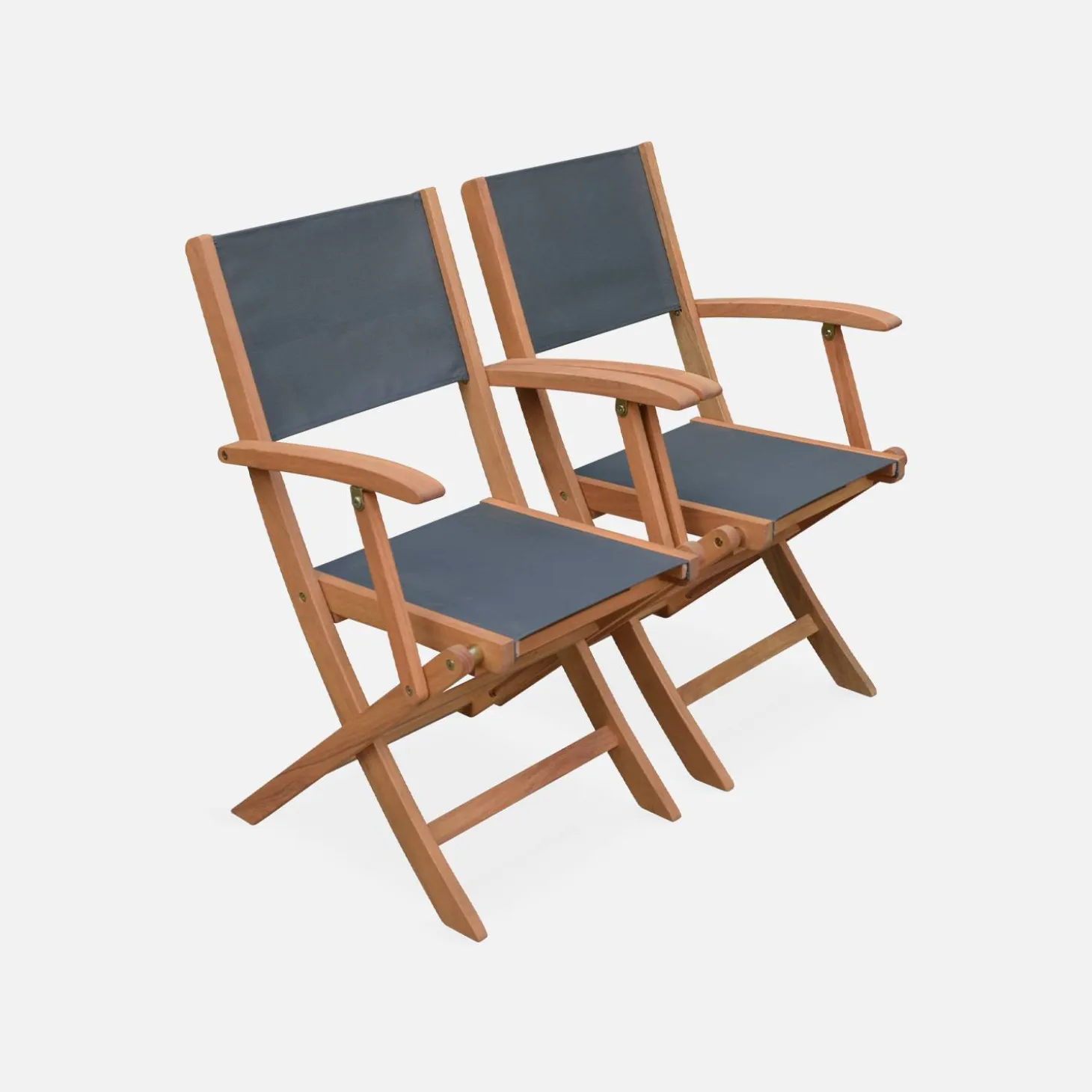Conjunto de jardim com mesa extensível em madeira com 10 cadeiras