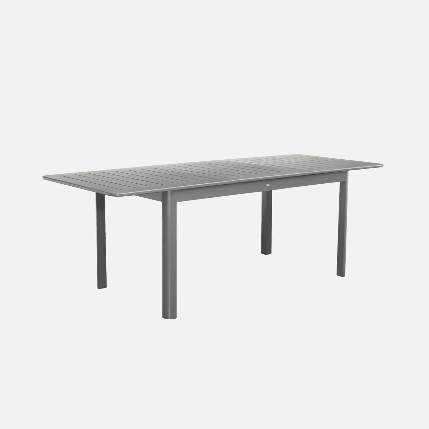 Conjunto de jardim com mesa extensível em alumínio com 4 cadeiras e 2 poltronas