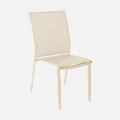 Conjunto de jardim com mesa extensível em alumínio com 12 cadeiras
