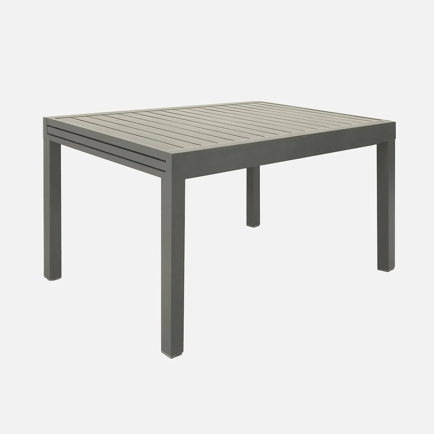 Conjunto de jardim com mesa extensível em alumínio e textilene com 8 cadeiras