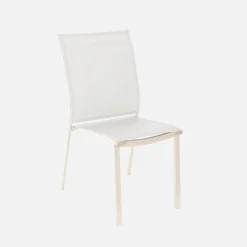 Conjunto de jardim com mesa extensível em alumínio com 4 cadeiras e 2 poltronas
