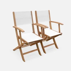 Conjunto de jardim com mesa extensível em madeira com 10 cadeiras