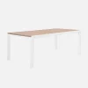 Conjunto de jardim com mesa extensível em alumínio com 10 cadeiras