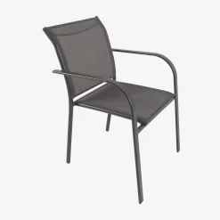 Conjunto de jardim com mesa extensível em alumínio efeito madeira com 8 cadeiras