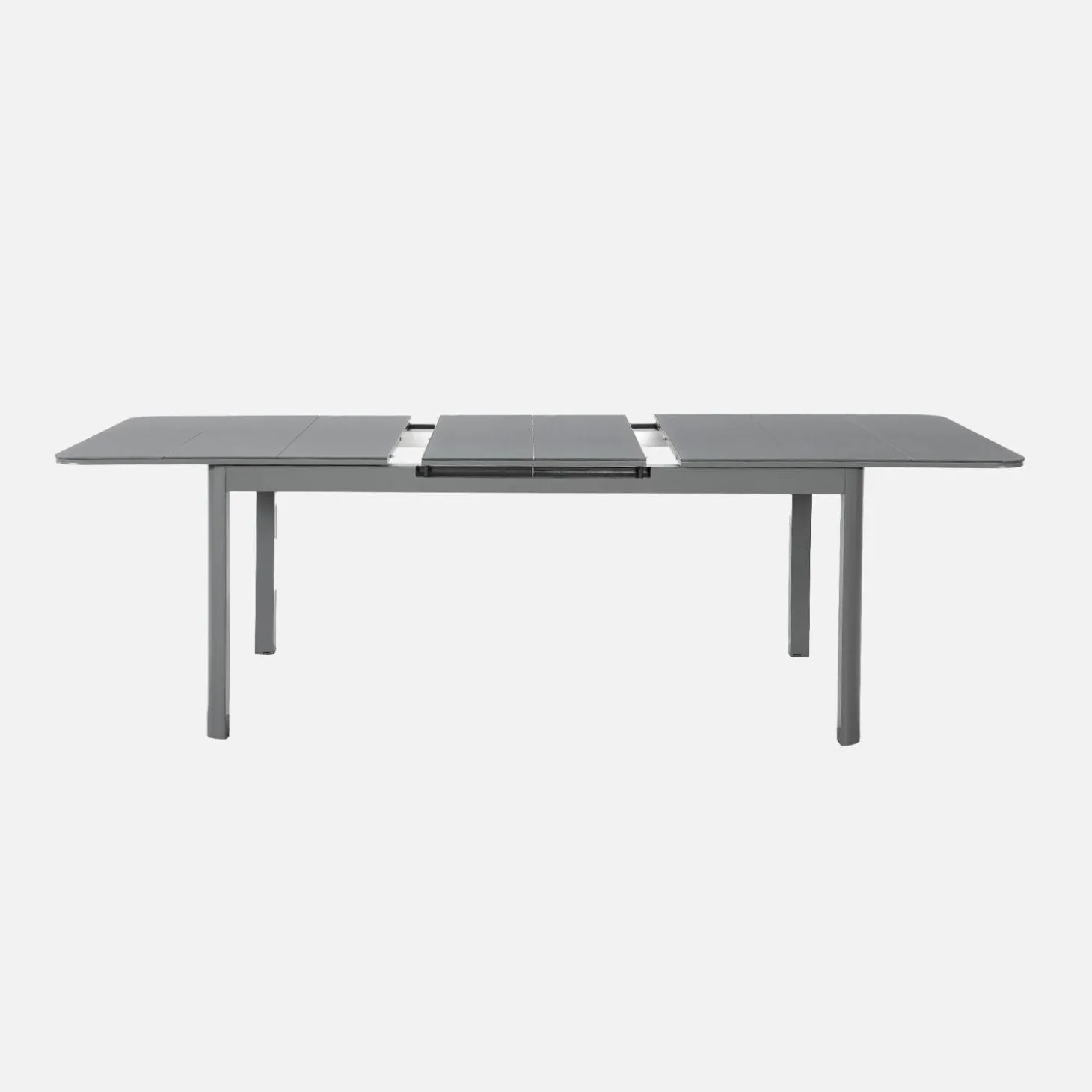 Conjunto de jardim com mesa extensível em alumínio com 8 cadeiras