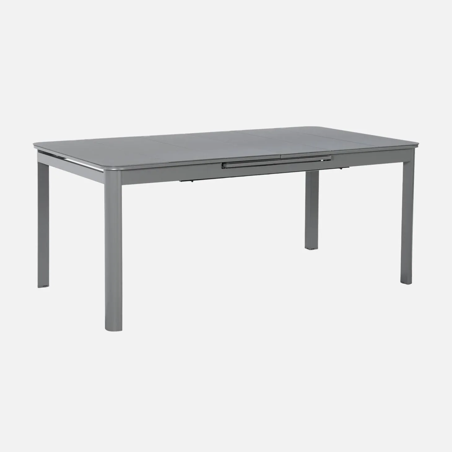 Conjunto de jardim com mesa extensível em alumínio com 8 cadeiras