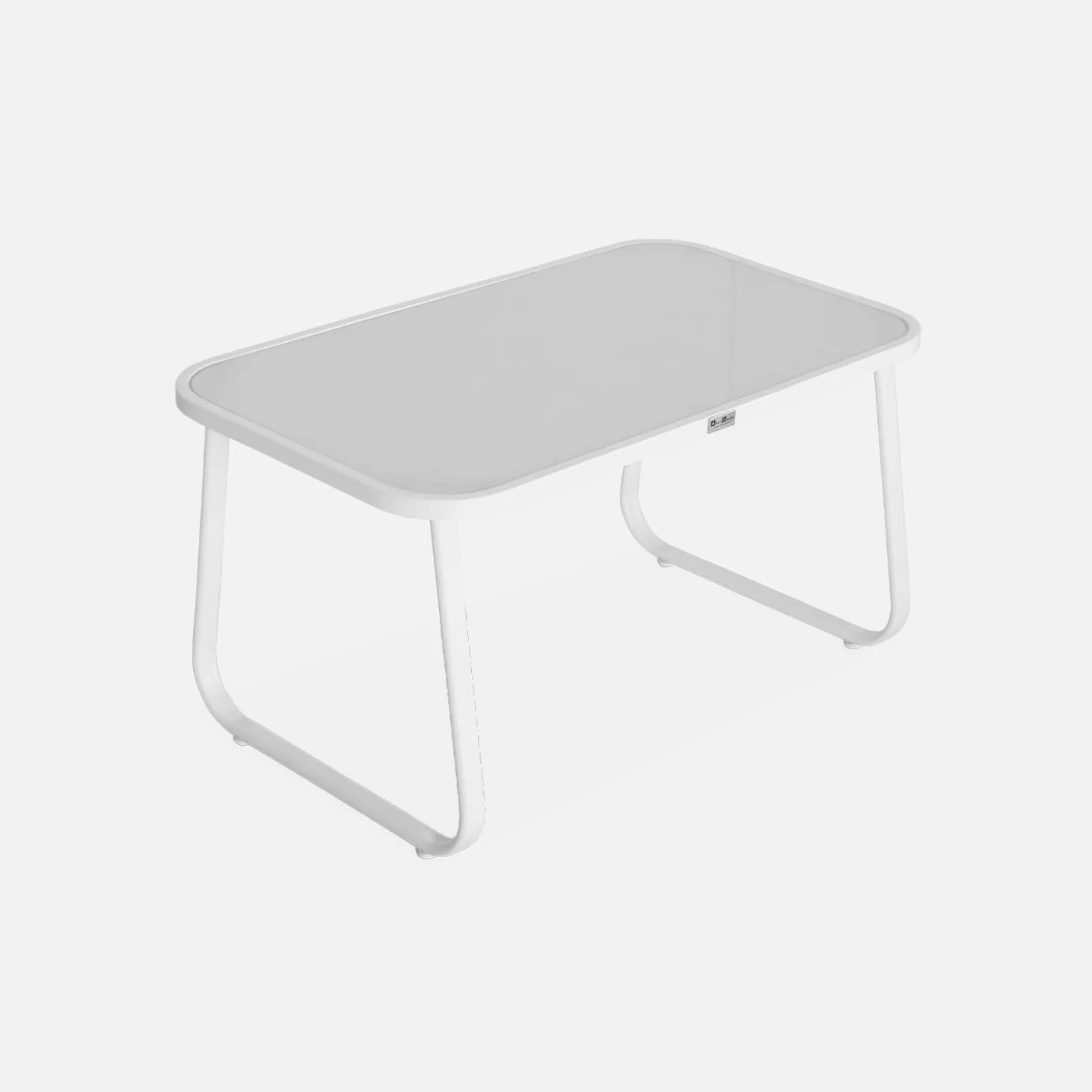Conjunto de jardim com sofá em metal, 4 lugares