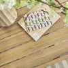 Conjunto de jardim com sofá e poltronas em acácia e corda de 5 lugares