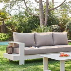 Conjunto de jardim em alumínio, 5 lugares