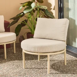 Conjunto de jardim em alumínio e tecido , 4 lugares