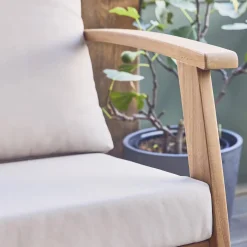 Conjunto de jardim em madeira de acácia, 5 lugares