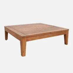 Conjunto de jardim modular em madeira de acácia e bouclé, 5 lugares