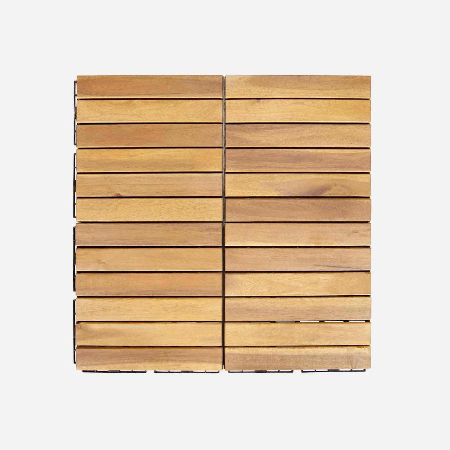 Conjunto de ladrilhos de madeira para decks de 30x30cm