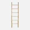 Escada decorativa de bambu com 6 montantes