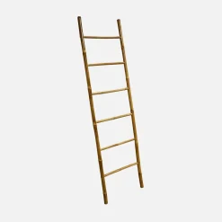 Escada decorativa de bambu com 6 montantes