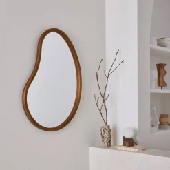 Espelho de madeira de abeto, 85cm