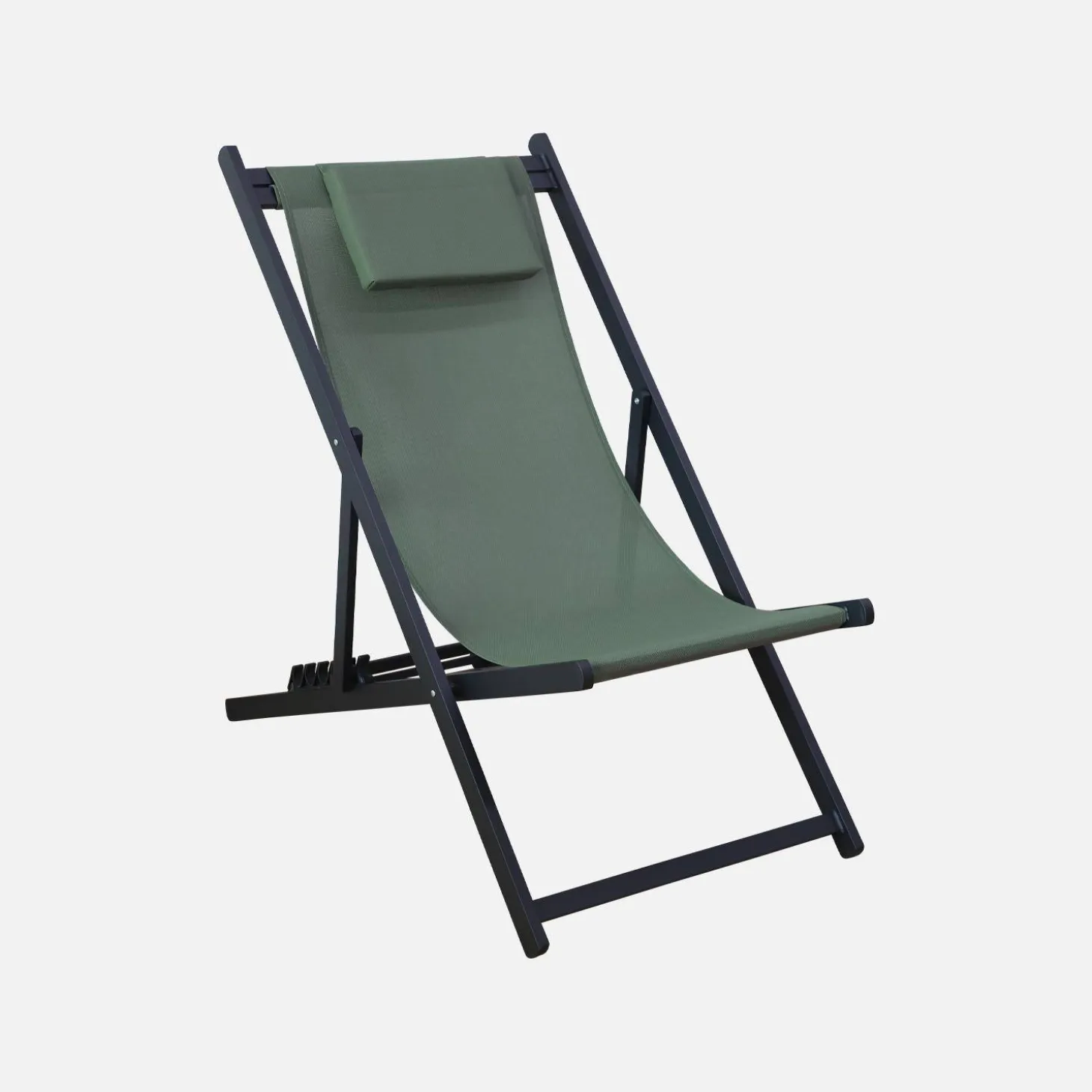 Espreguiçadeira de alumínio multi posições, set de 2