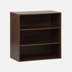 Estante, biblioteca, módulo de armazenamento de 3 prateleiras