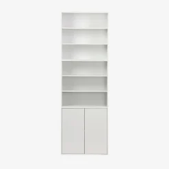 Estante, biblioteca, módulo de armazenamento de 3 prateleiras