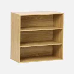Estante, biblioteca, módulo de armazenamento de 3 prateleiras