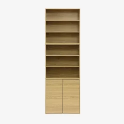 Estante, biblioteca, módulo de armazenamento de 3 prateleiras