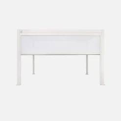 Estore lateral de enrolar em alumínio e textilene para pérgola bioclimática, 4m