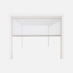 Estore lateral de enrolar em alumínio e textilene para pérgola bioclimática, 3m