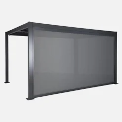 Estore lateral de enrolar em alumínio e textilene para pérgola bioclimática, 4m