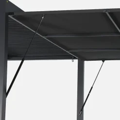 Estore lateral retrátil em alumínio e textileno para pérgola bioclimática, 4m