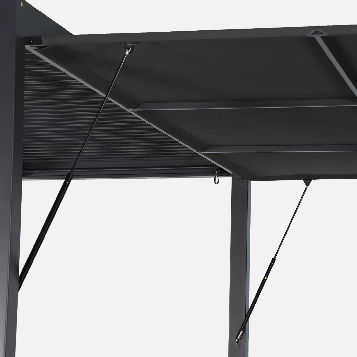 Estore lateral retrátil em alumínio e textileno para pérgola bioclimática, 4m